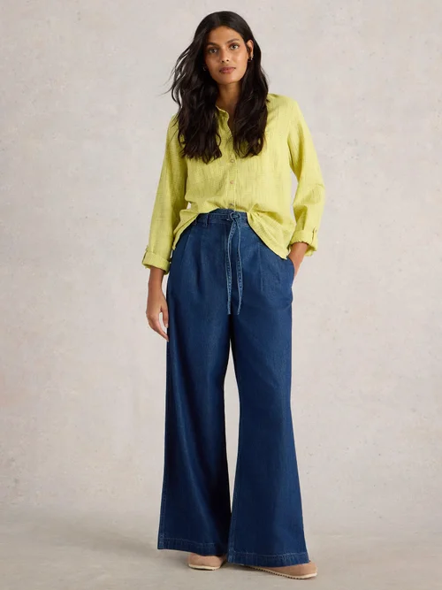 Jeans Sasha mit weitem Bein - Mid Denim - 52/R Image 3