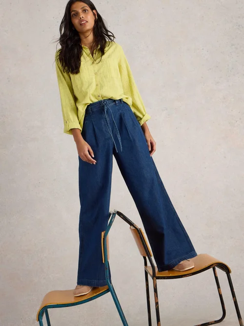 Jeans Sasha mit weitem Bein - Mid Denim - 52/R Image 1