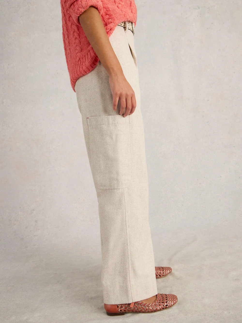 Pantalon cargo Carlie Tweedy - Lgt Nat - 52/R Image 1