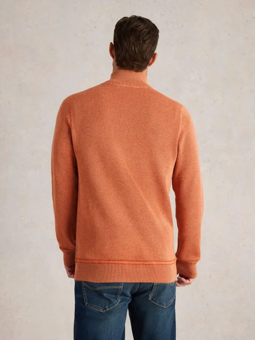 Pull à col cheminée Attadale - Dk Orange - XL Image 4