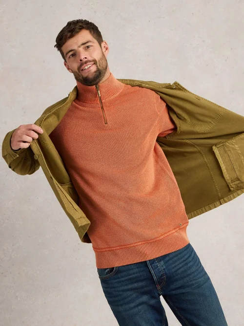 Pull à col cheminée Attadale - Dk Orange - XL Image 1