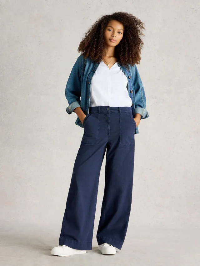 Pantalon large en chino Twister