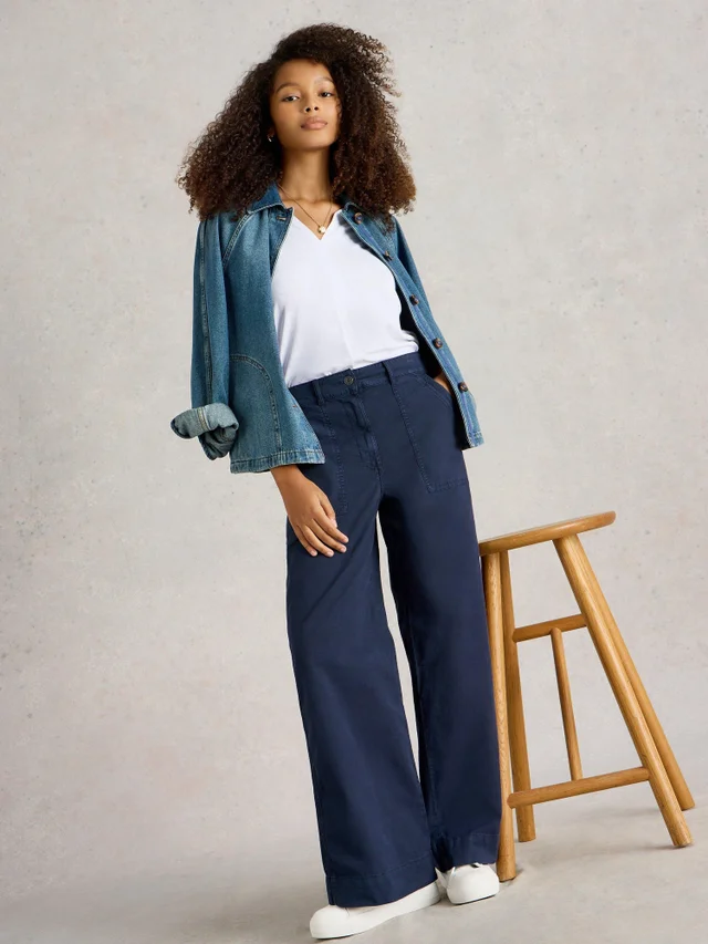 Pantalon large en chino Twister