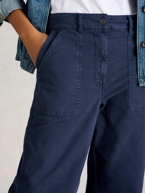 Pantalon large en chino Twister - Dark Navy - 52/R Image 3