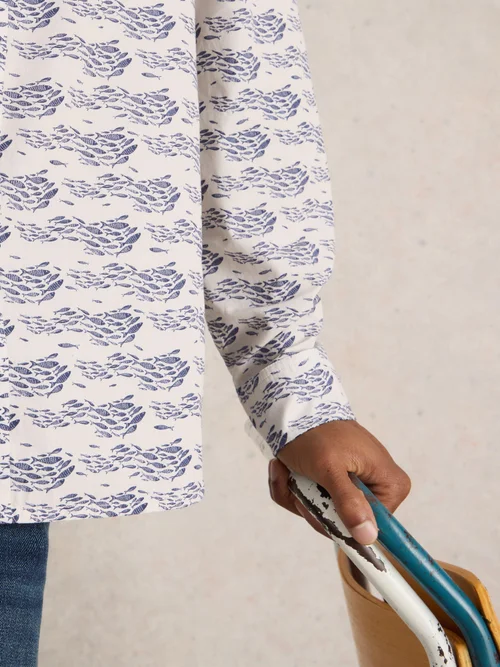 CHEMISE IMPRIMÉE POISSONS DE RÉVUE - White Pr - XXXL Image 3
