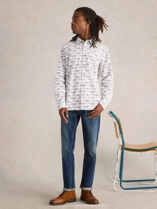 CHEMISE IMPRIMÉE POISSONS DE RÉVUE - White Pr - XXXL Image 2