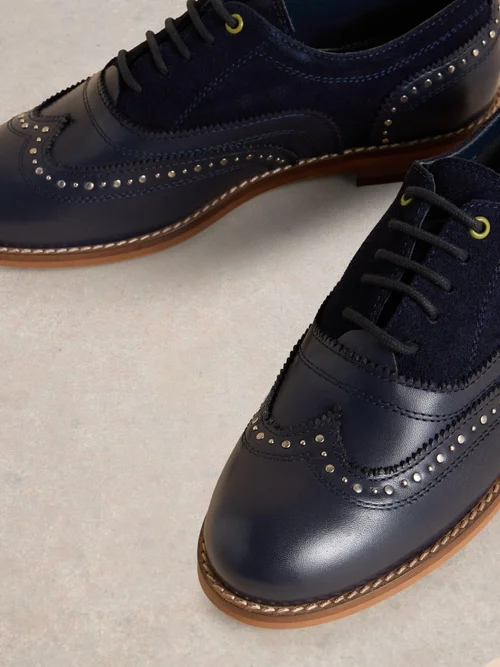Bottines à lacets cloutées Thistle - Dark Navy - 41 Image 3