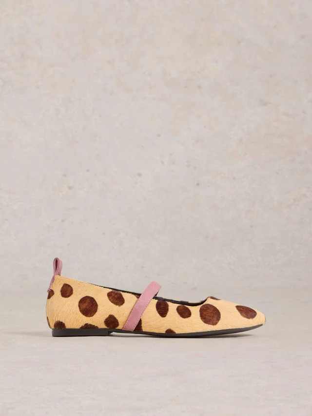 Ballerines en cuir à lanières Minnie