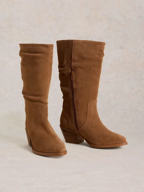 Bottines mi-haut en daim Azalea - Mid Tan - 36 Image 3