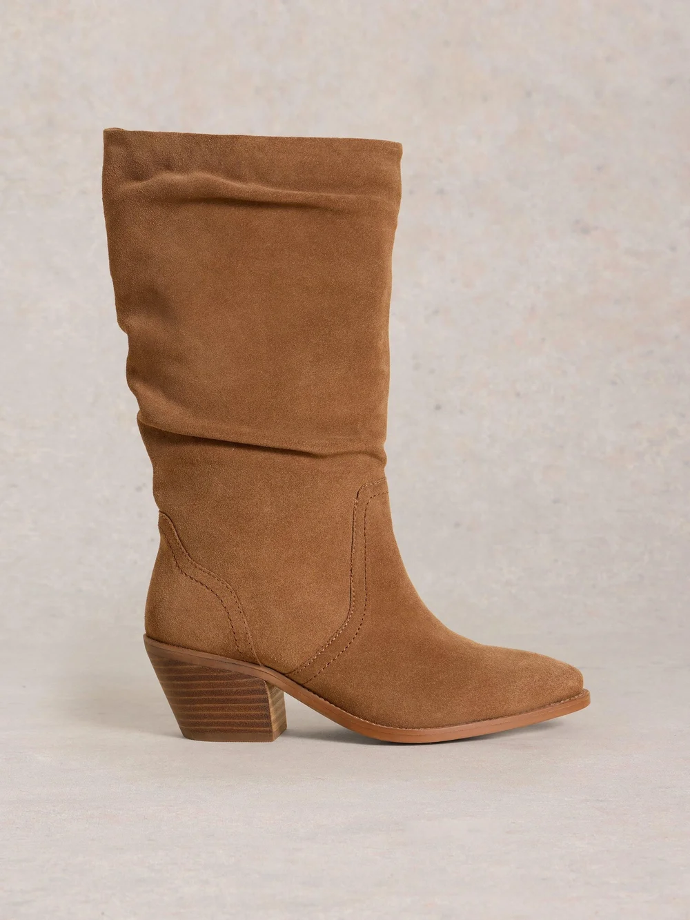 Bottines mi-haut en daim Azalea - Mid Tan - 36 Image 1