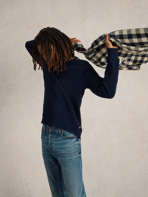 Pull À Col Rond Attadale - Dark Navy - XXXL Image 1