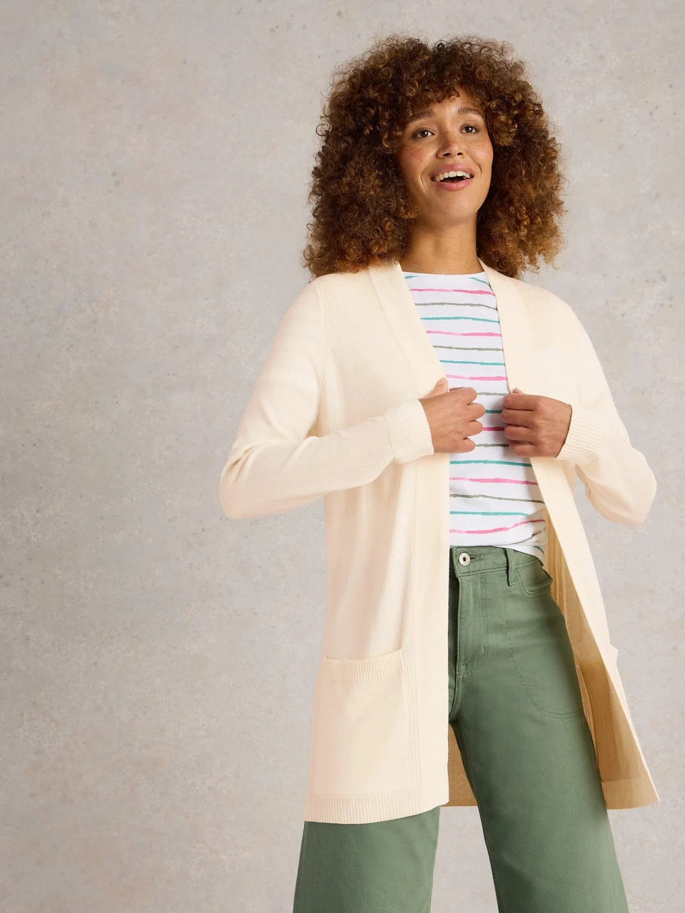 CARDIGAN LONG TANYA - Lgt Nat - 44 Image 1