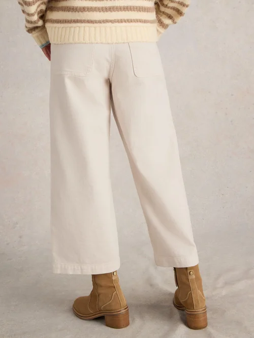 7/8-Jeans Tia mit weitem Bein - Nat White - 52/R Image 4