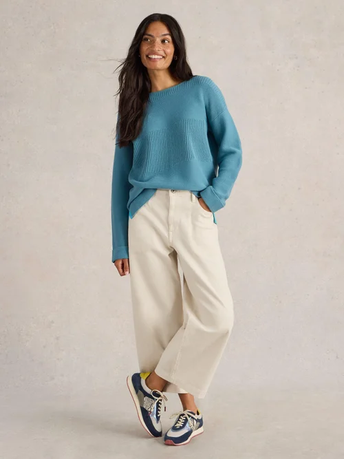 PULL JANA MIX STITCH - Mid Blue - 52 Image 2