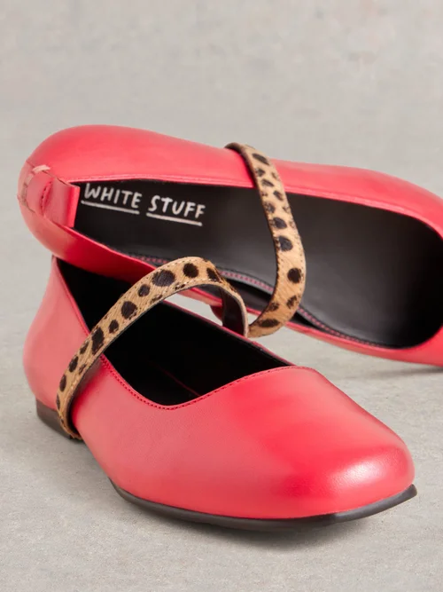 Ballerines en cuir à lanières Minnie - Brt Pink - 40 Image 4