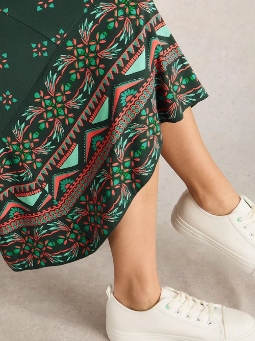 Robe en jersey Millie - Green Pr - 34/R Image 3