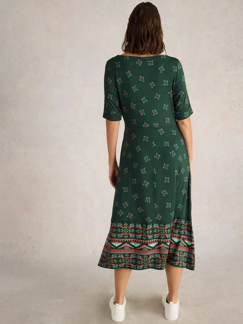 Robe en jersey Millie - Green Pr - 34/R Image 4