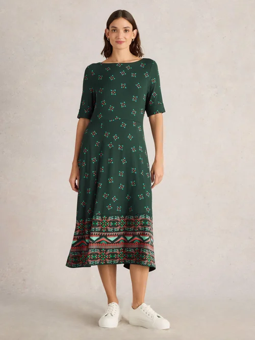 Robe en jersey Millie - Green Pr - 34/R Image 2