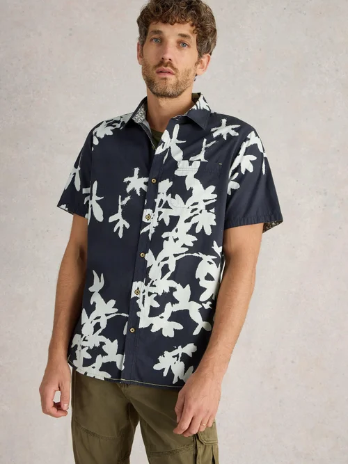 Chemise imprimée Blossom SS - Navy Pr - XXL Image 1