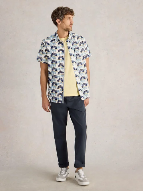 Chemise imprimée Fan SS - Blue Pr - XXL Image 2