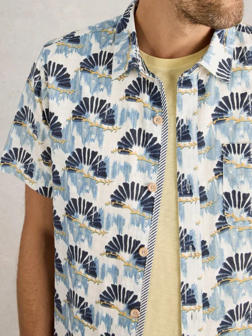 Chemise imprimée Fan SS - Blue Pr - XXL Image 3