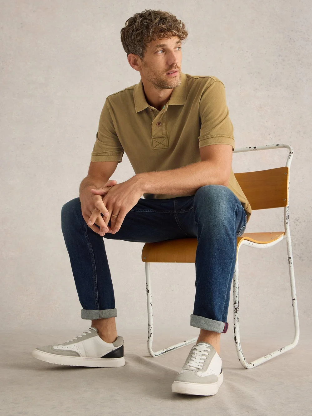 Polo utilitaire - Khaki Grn - S Image 1