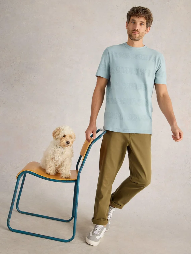 T-shirt à texture Stirling