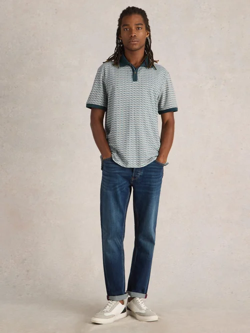Polo imprimé cassette - Teal Pr - XXXL Image 2