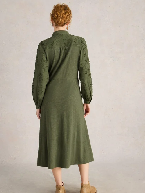 Robe brodée Rua - Dus Green - 44/R Image 4