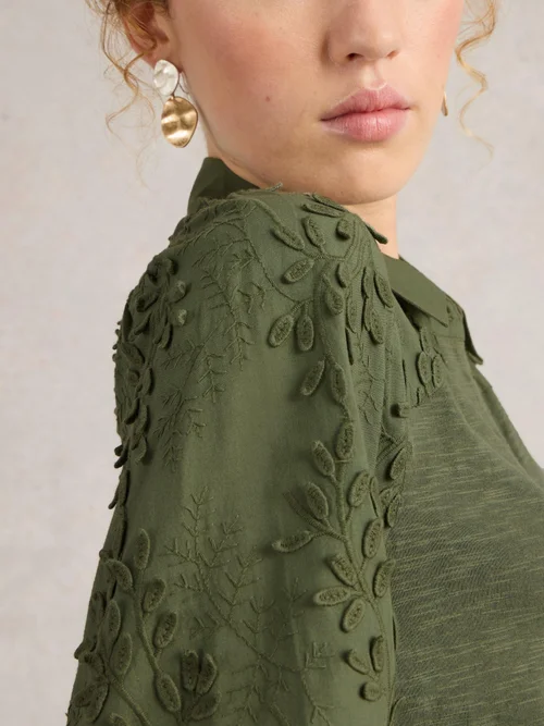 Robe brodée Rua - Dus Green - 44/R Image 3