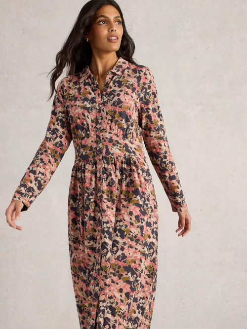 Robe chemise en jersey Lottie - Pink Mlt - 52/R Image 3