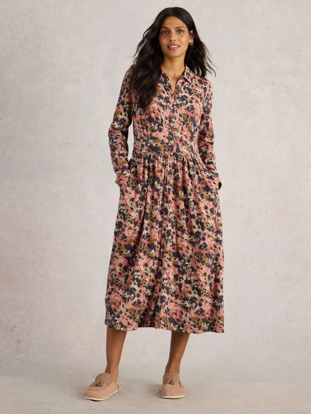 Robe chemise en jersey Lottie