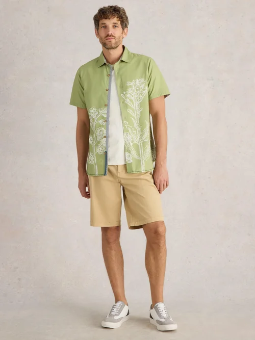 Chemise imprimée à bordure florale SS - Green Pr - XXL Image 2