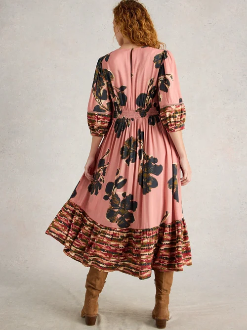 Robe midi Lucy - Pink Pr - 34/R Image 4