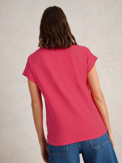 T-Shirt À Encolure En V Nelly - Brt Pink - 52/R Image 4