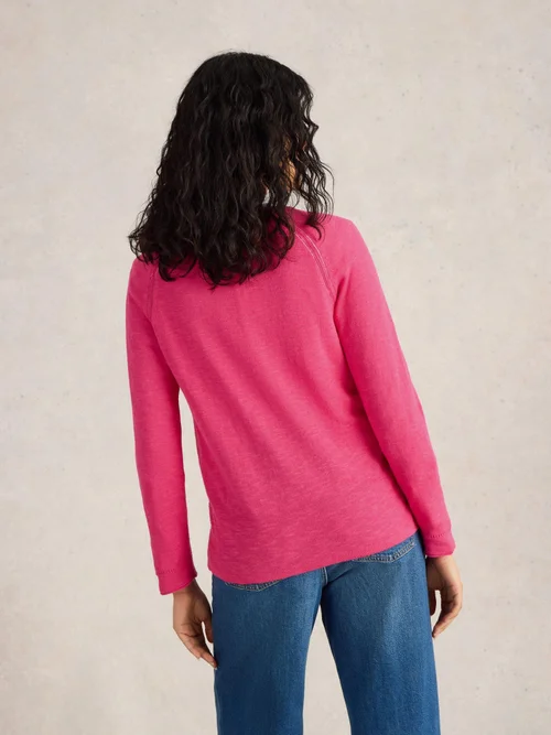Pullover Naria aus Leinenmischung - Brt Pink - 34 Image 4