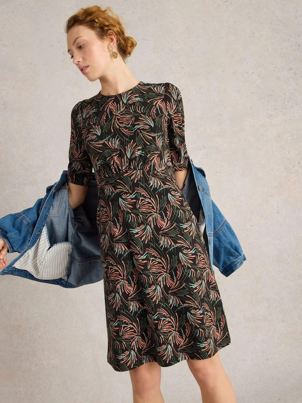 Robe en jersey Olivia - Blk Pr - 52/R Image 1