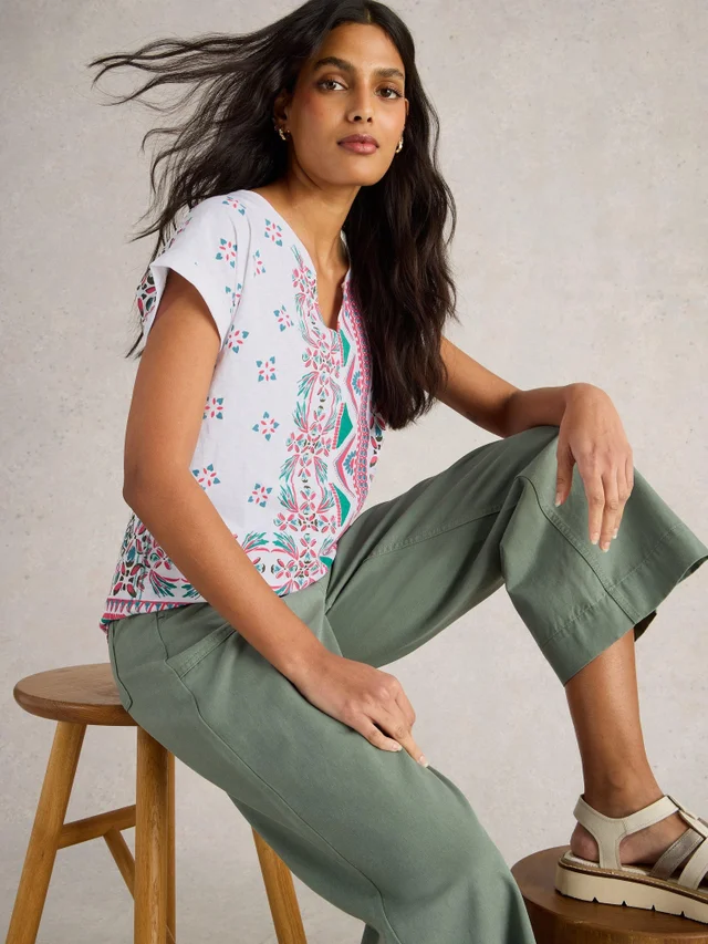 T-Shirt À Encolure En V Nelly