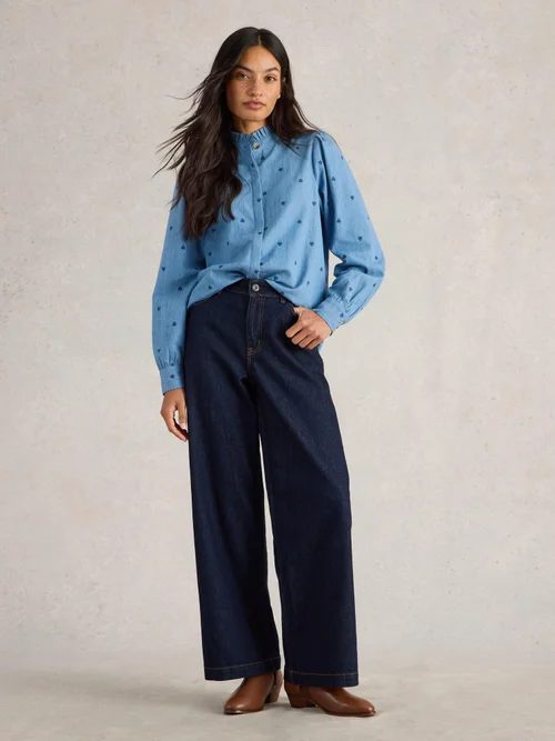 Haut brodé Pauline - Denim Mlt - 52 Image 2