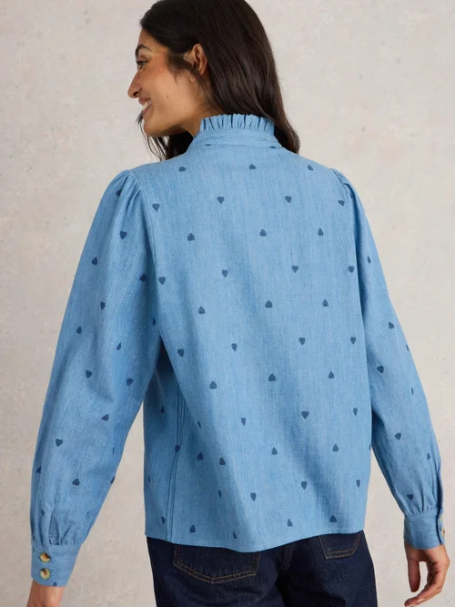 Haut brodé Pauline - Denim Mlt - 52 Image 4