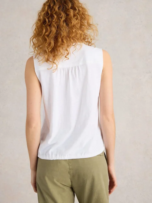 CHEMISE SANS MANCHES TULIP - Bril White - 52/R Image 4