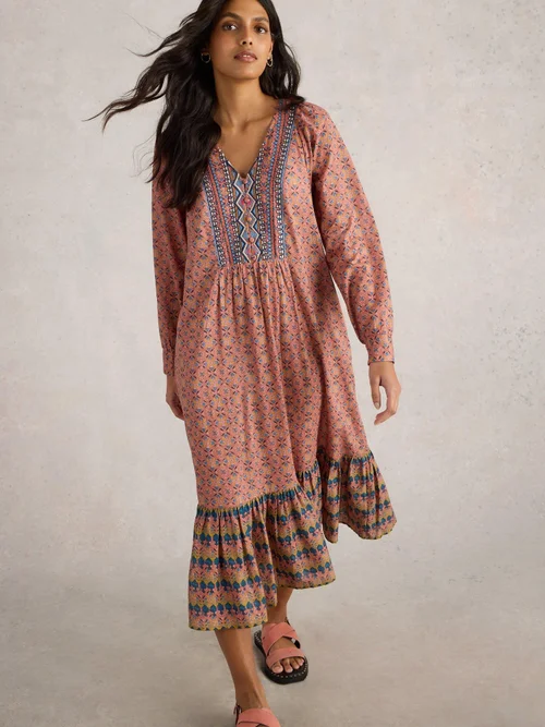 Robe brodée Abigail - Pink Mlt - 52/R Image 3