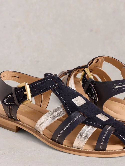 Sandales Zara Fisherman - Navy Multi - 38 Image 3