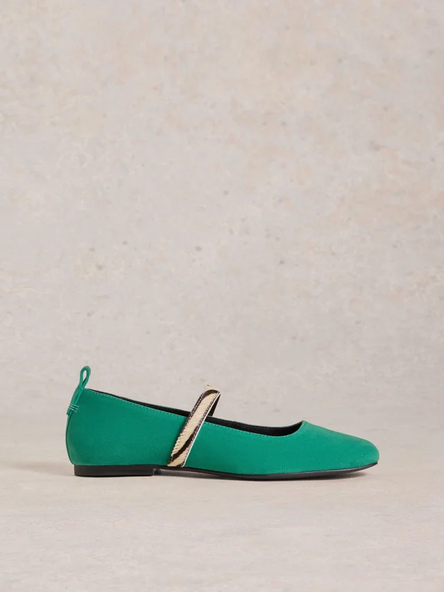 Ballerines en cuir à lanières Minnie