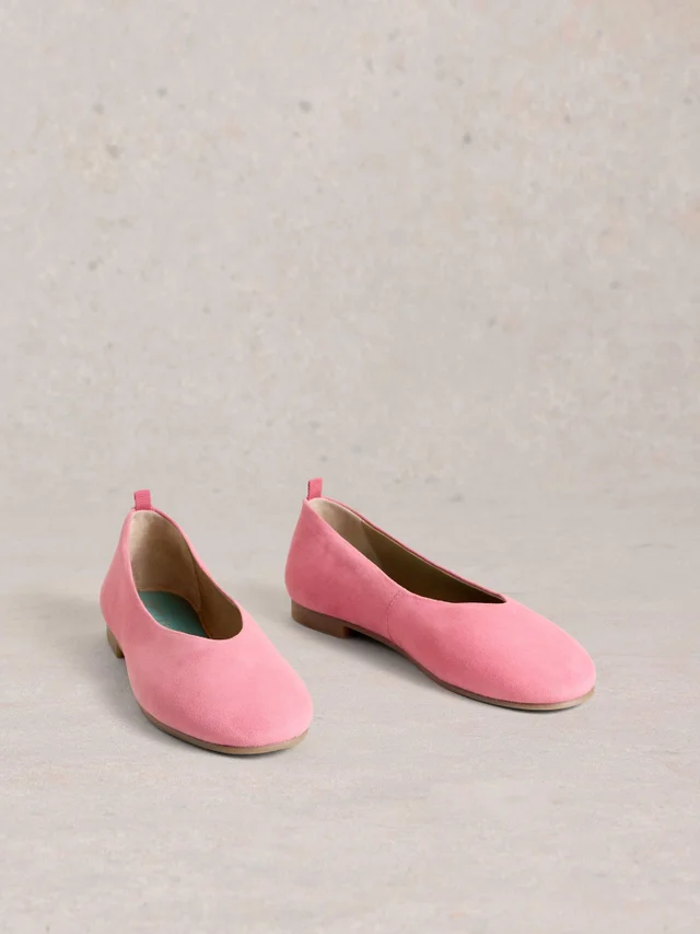 Escarpins ballerines en cuir Cheri