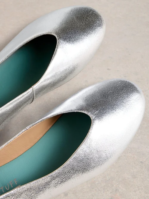 Escarpins ballerines en cuir Cheri - Slv Tn Met - 41 Image 3