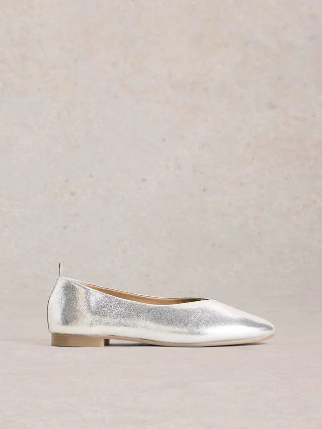 Escarpins ballerines en cuir Cheri