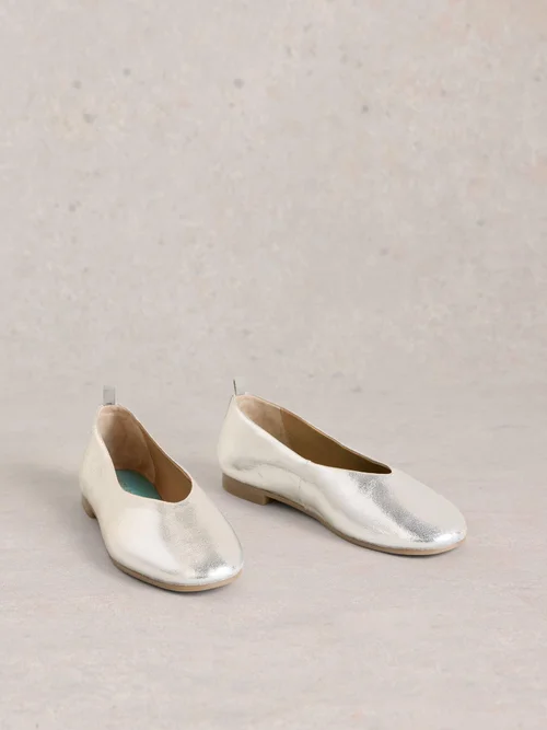 Escarpins ballerines en cuir Cheri - Slv Tn Met - 41 Image 2