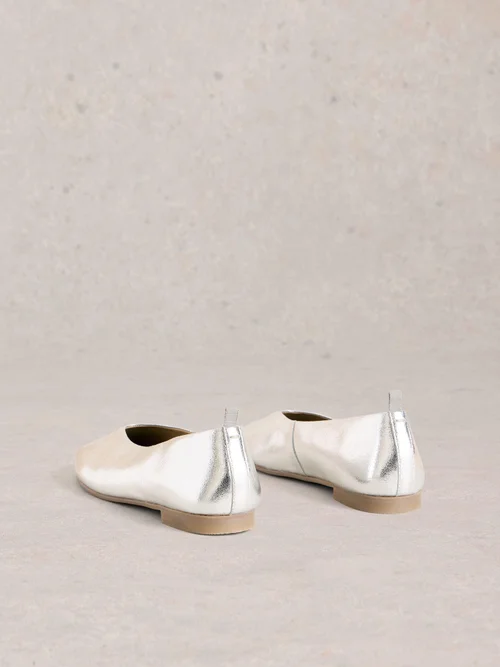 Escarpins ballerines en cuir Cheri - Slv Tn Met - 41 Image 4