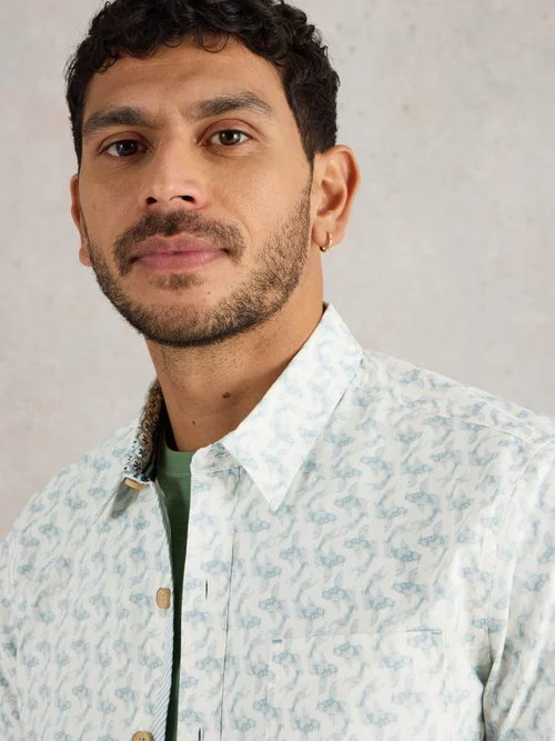 Chemise Imprimée Salcombe Koi - White Pr - XXXL Image 3